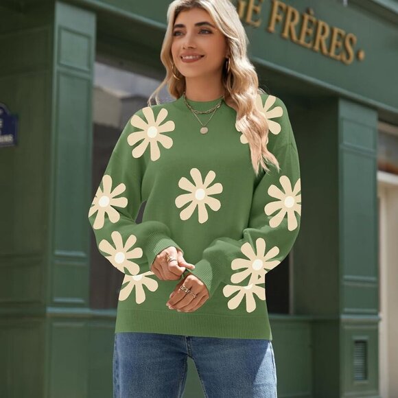 Sweaters for Women Fall Fashion 2025 Trendy Long Sleeve Turtleneck Pullover Lant - Picture 3 of 5